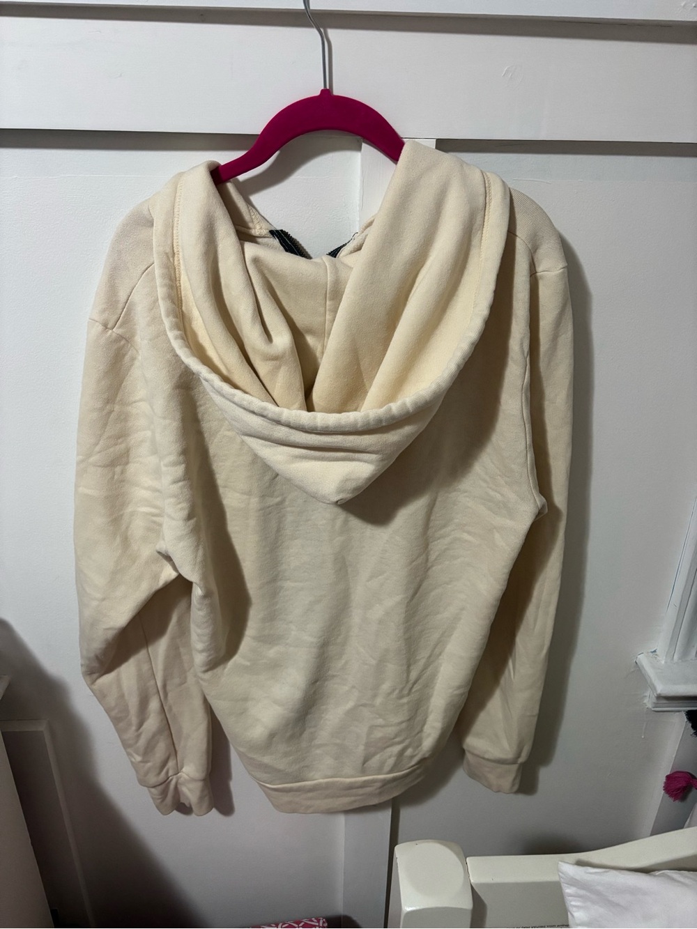 Aviator Nation 5 Stripe Hoodie in Vintage White - Picture 5 of 5